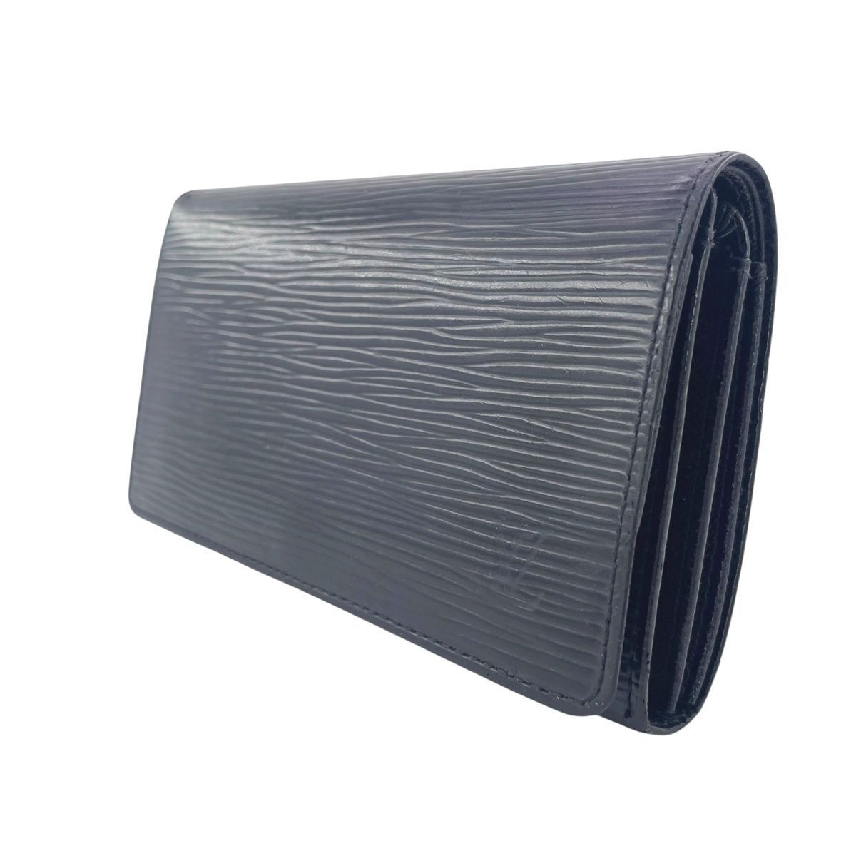 LOUIS VUITTON ルイ ヴィトン ポルトモネビエトレゾール M63502 エピ･レザー ブラック ノワール メンズ財布 25029617 RD