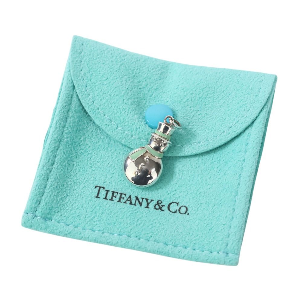 美品 Tiffany & Co ティファニー 雪だるま スノーマン ネックレス