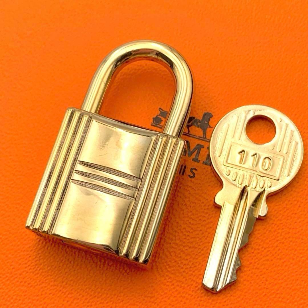 HERMES エルメス カデナ 24Kメッキ No.110 110番 鍵付き パドロック