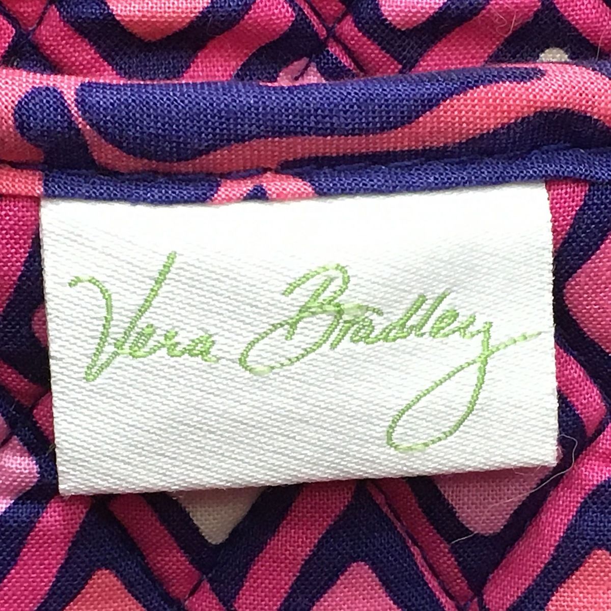 Vera Bradley(ベラブラッドリー) トートバッグ - ネイビー×ピンク×マルチ 花柄/キルティング コットン