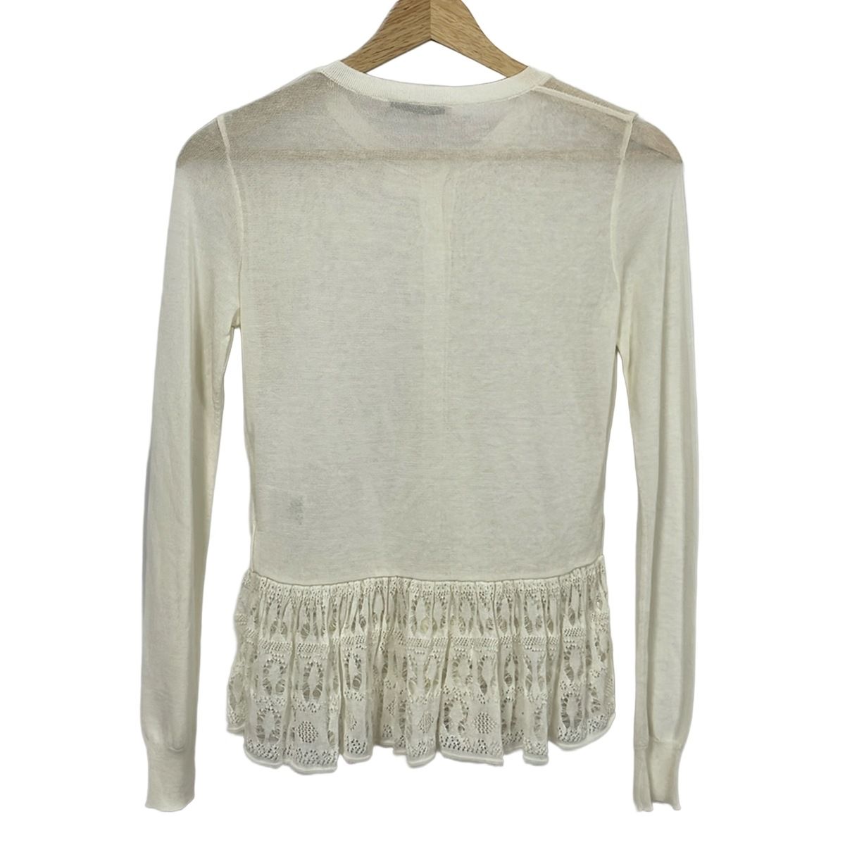美品 RED VALENTINO ロング ウールカーディガン チュール L RED VALENTINO(レッドバレンチノ) カーディガン サイズ38 M