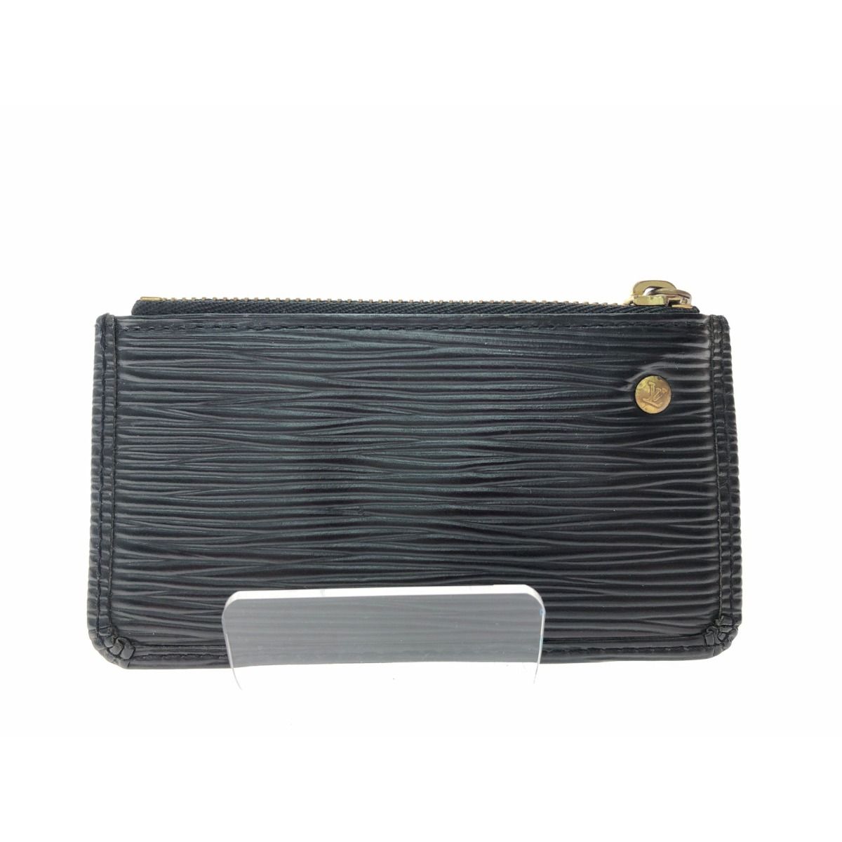 LOUIS VUITTON ルイヴィトン ケース ポシェットクレ  M63802 ブラック エピ ユニセックス ゴールド金具【本物保証】 ▽▽LOUIS VUITTON ルイヴィトン ユニセックス コインケース エピ