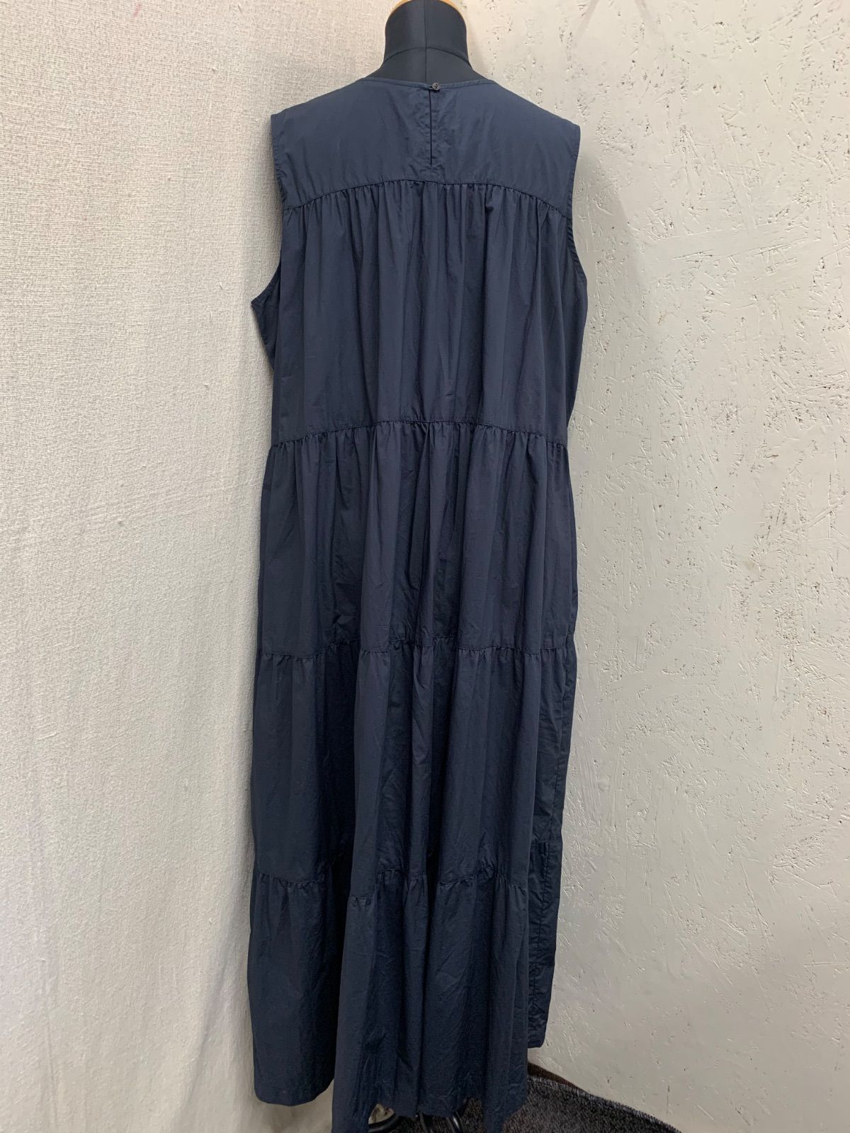 美品】 G1 Gymphlex/ジムフレックス ノースリーブワンピース size14 紺