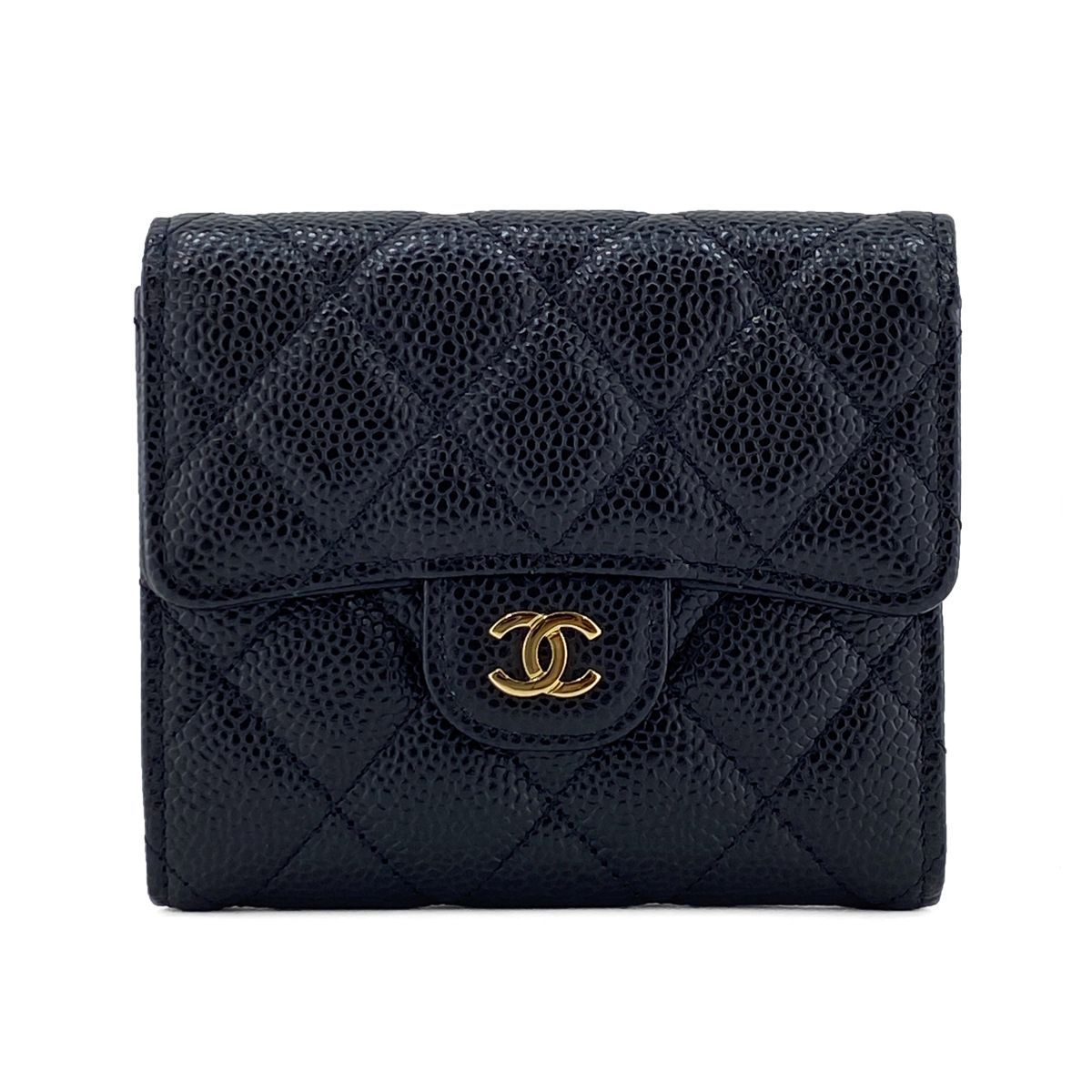 新品】シャネル CHANEL 財布 三つ折り クラシック スモール フラップ