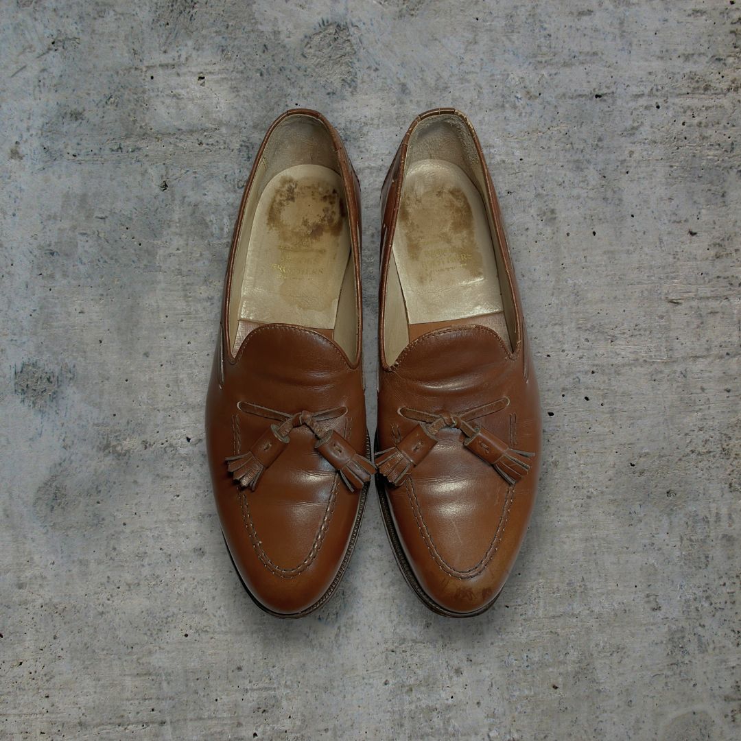J*Z様 ブルックスブラザーズ USA製 タッセルローファー 26cm Brooks Brothers × Crockett & Jones カウレザー キャベン