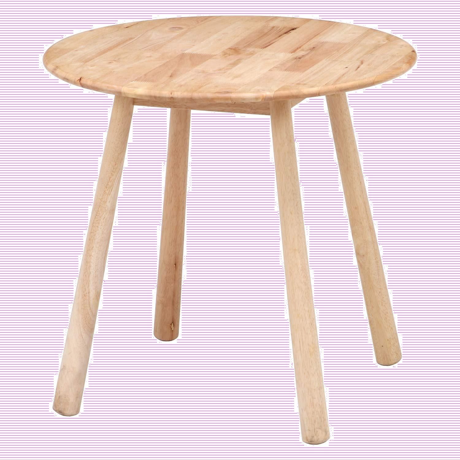 人気商品 ラウンド 直径80×高さ72cm ナチュラル テーブル 天然木 ダイニングテーブル 2人用 ティムバ 不二貿易 Natural Signature 37014