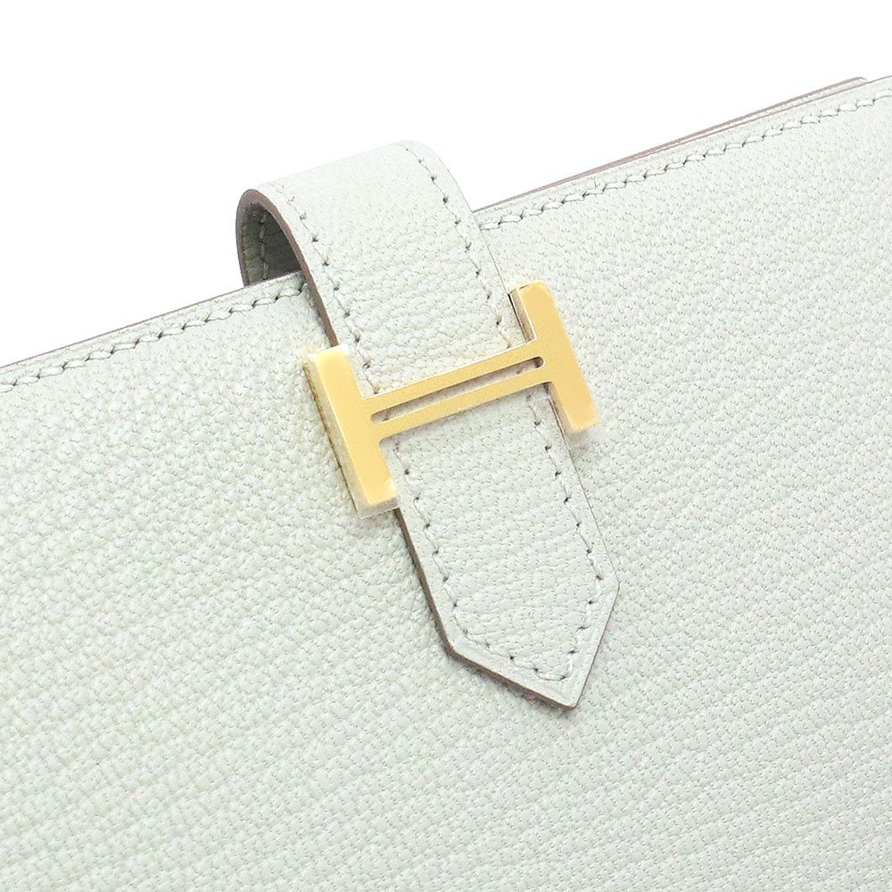 エルメス ベアン コンパクト 二つ折り財布 シェブル シェーブルミ