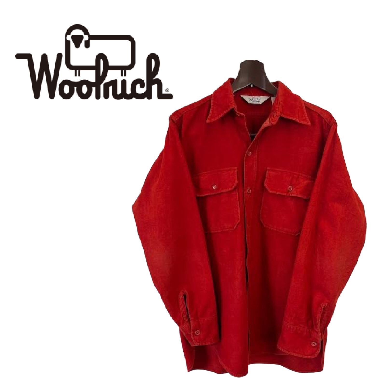 60-70s Woolrich ウールリッチ コットンシャモアクロスシャツ 1-13