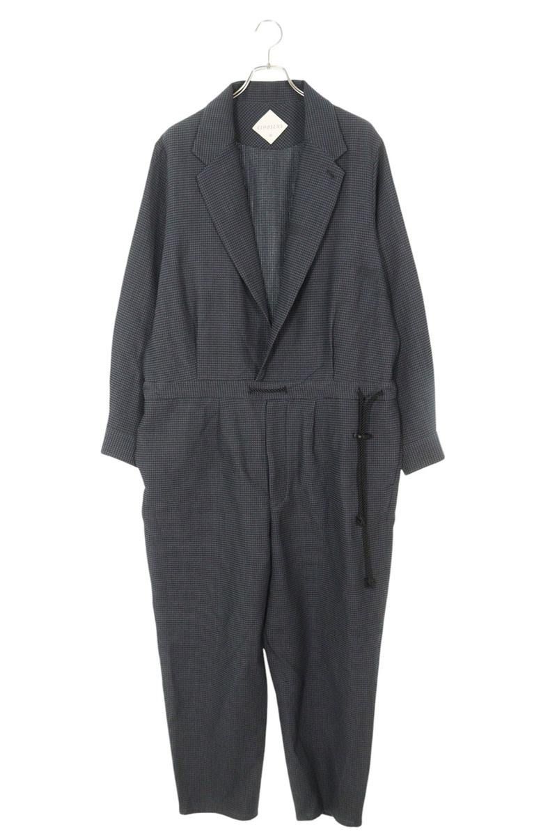 エトセンス 22AW 4E222-81 ワッフルジャンプスーツオールインワン  