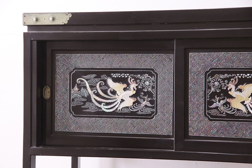 螺鈿漆器の飾り棚 螺鈿漆器の飾り棚(韓国製)ほぼ未使用の通販 by 7072 [全て送料込み