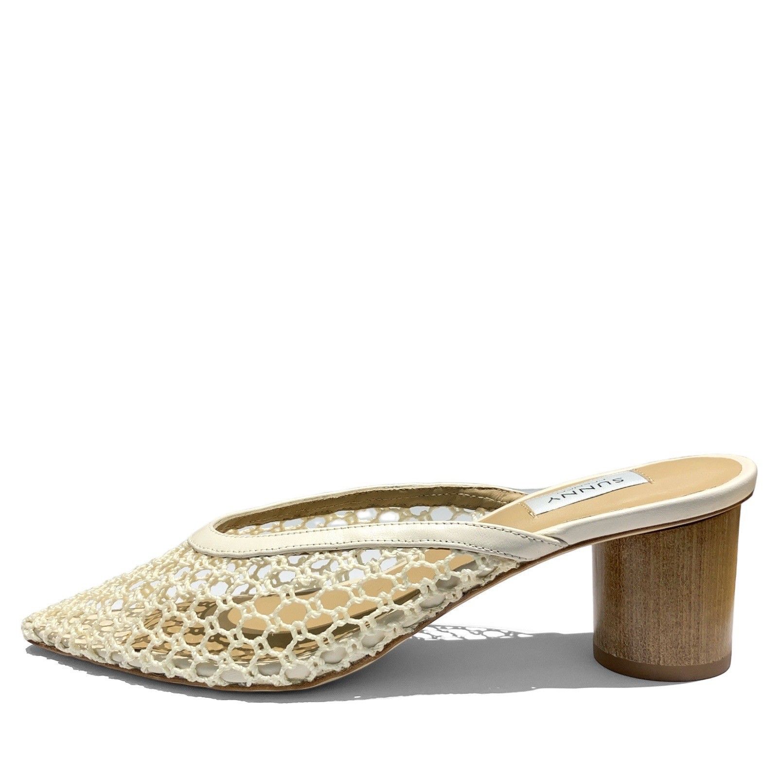 ［お値下げ］PELLICO SUNNY メッシュポインテッドミュール PELLICO SUNNYのメタリックシルバー ポインテッドミュール