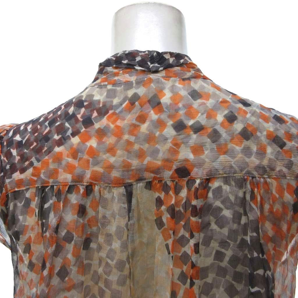 グレースクラス GRACE Class 美品 シャツ ブラウス ボウタイ 半袖 総柄  