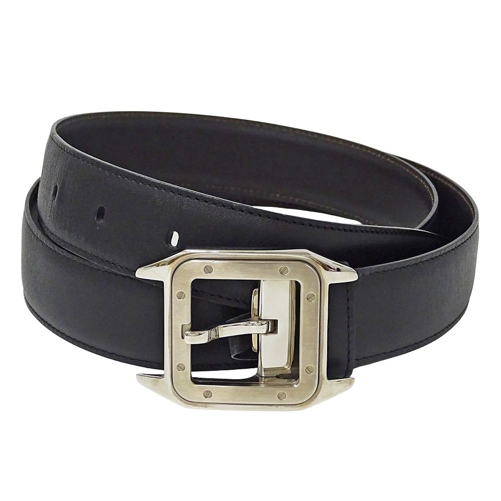 カルティエ Cartier ベルト メンズ ブランド サントス レザー ブラック 黒 おしゃれ かっこいい