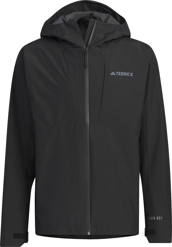 アディダス adidas アウトドア RAIN.RDY トランジショナル ジャケット レギュラーフィット 撥水 雨の日 トレッキング HAR36 IL8910 ブラック