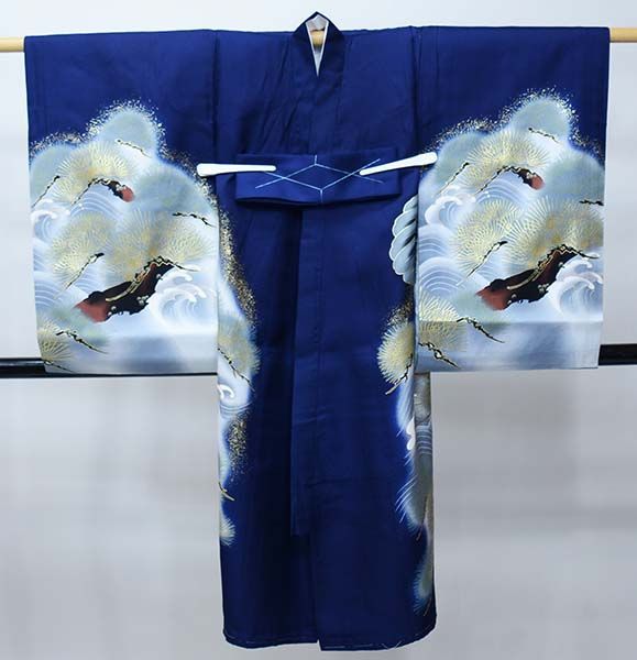 産着　祝着　紺　鷹　五つ紋　男の子　襦袢付き 産着 祝着 紺 鷹 五つ紋 男の子 襦袢付き 楽天市場】お宮参り