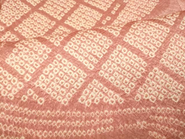 平和屋着物□訪問着 絞り 流水鹿の子文 正絹 逸品 AAAY4638fw