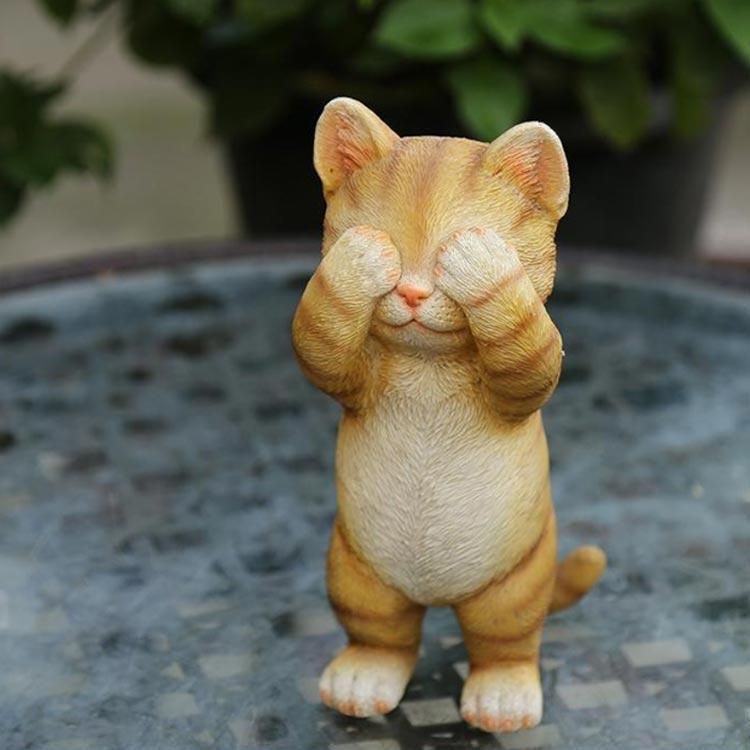 新品 未使用 猫 ネコ ねこ 置物 LxRx9 猫 置物 リアル ねこ ネコ キャット リアルな猫の置物
