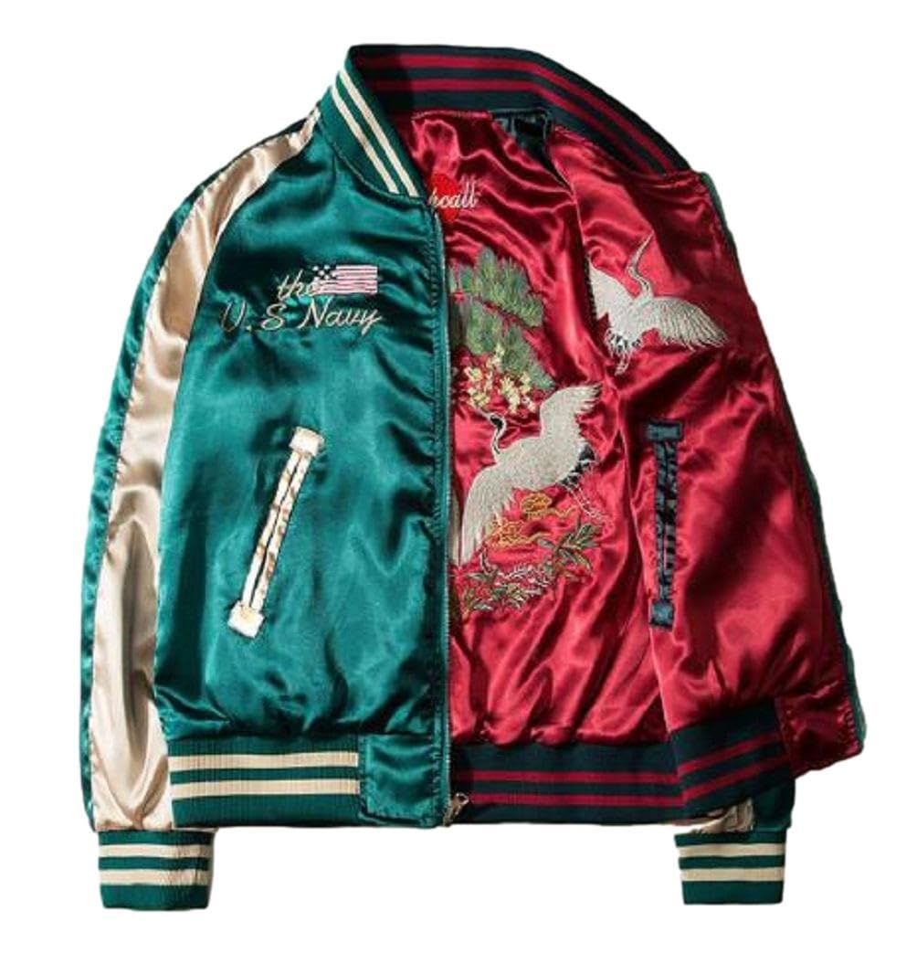 スカジャン ヴィンテージ サテン 横須賀ジャンパー ✨秋冬先取り