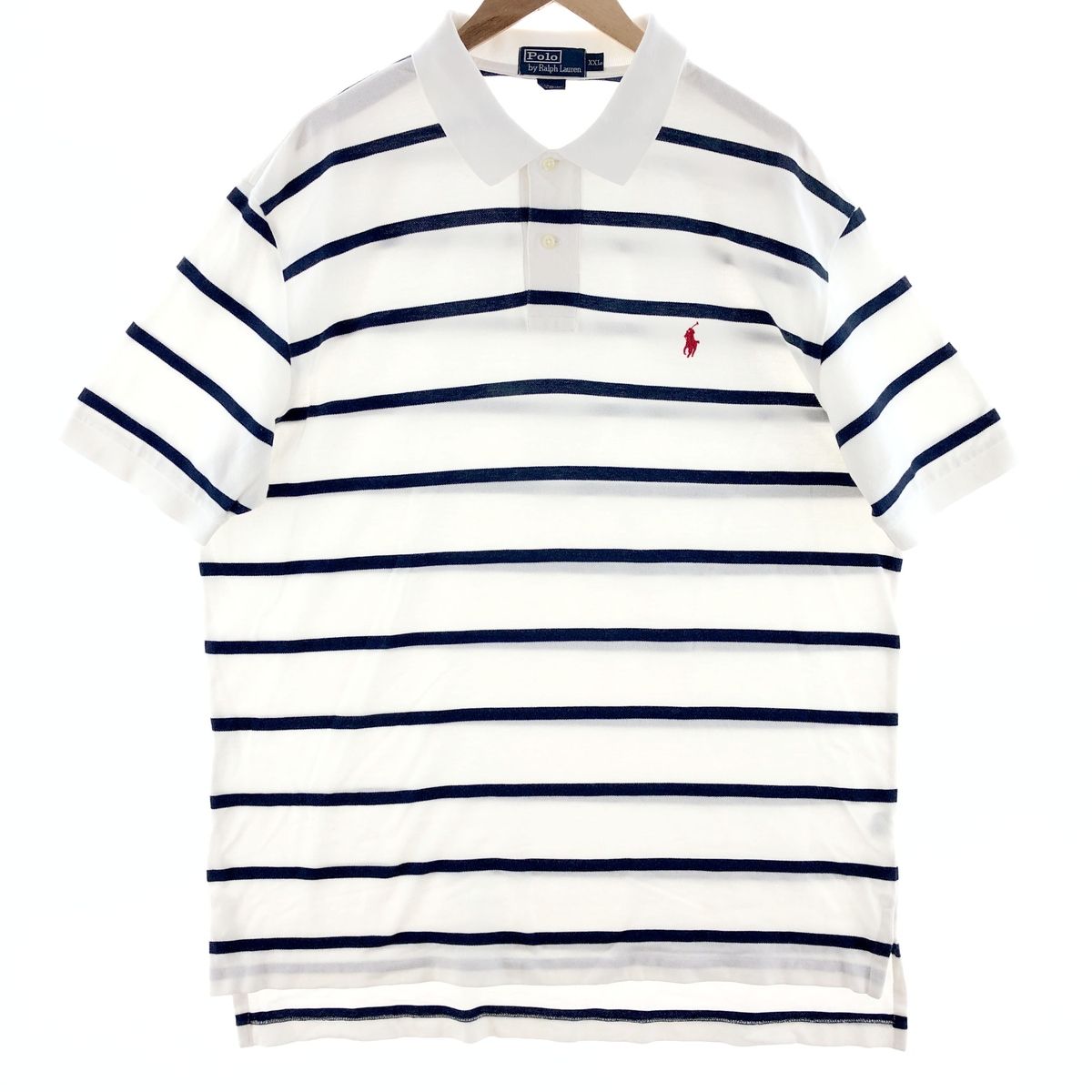 古着 ラルフローレン Ralph Lauren POLO by Ralph Lauren 半袖 ボーダー ポロシャツ メンズXXL/eaa382086