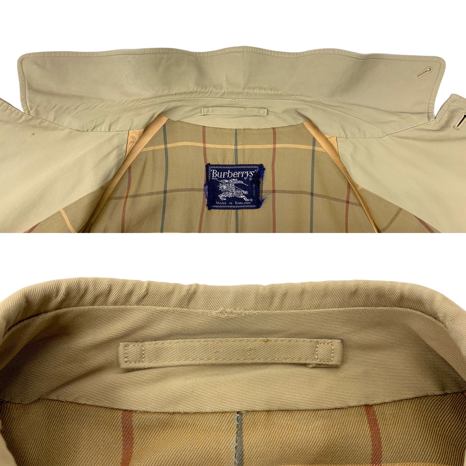 BURBERRY (バーバリー) ステンカラーコート 内側ノバチェック柄