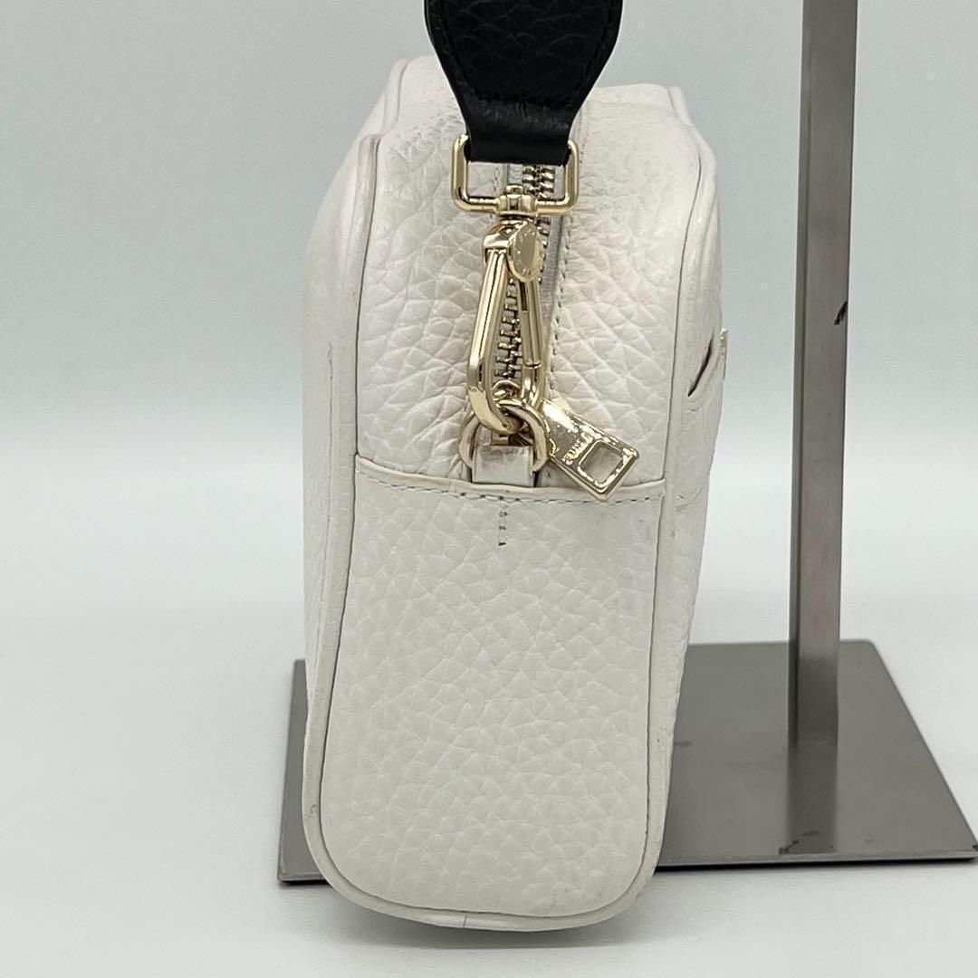 美品】FURLA アヴリル シボ革 クロスボディ ミニバッグ