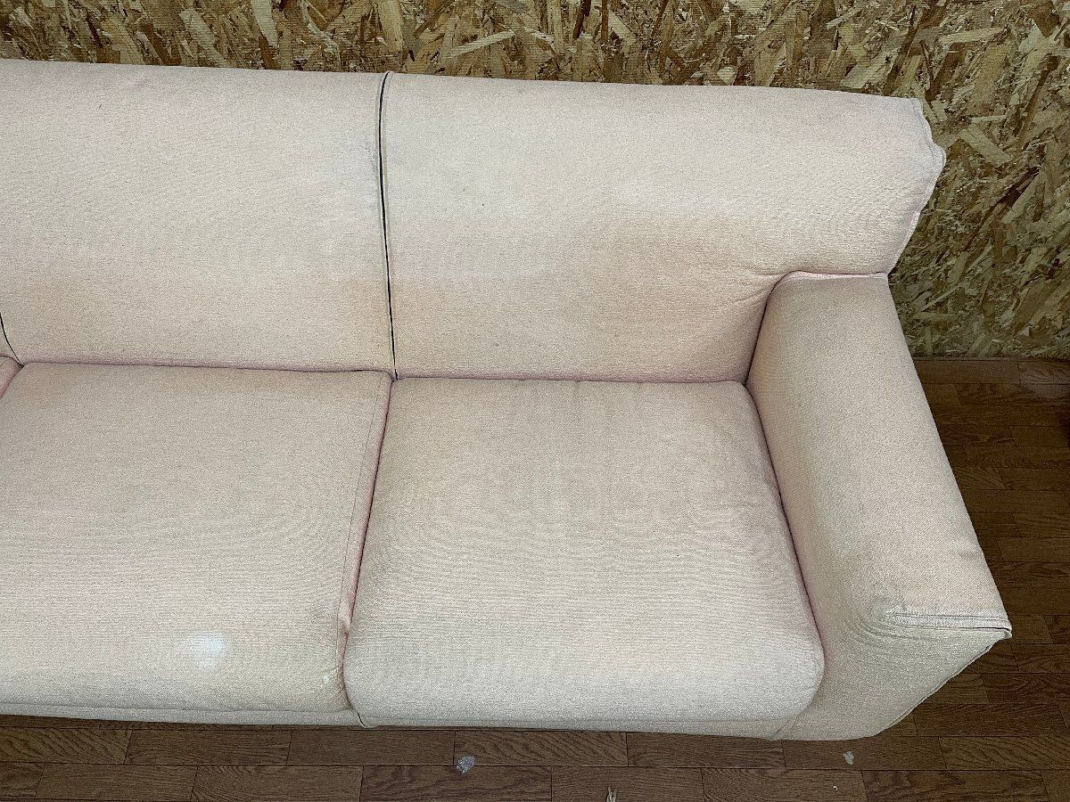 ○カッシーナ Cassina 3人掛けソファ トリプル 3P ピンク系