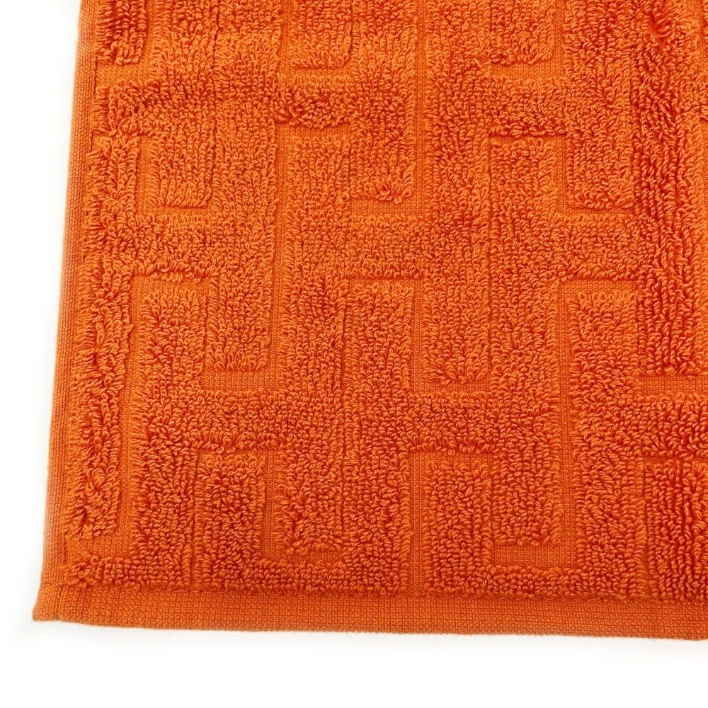 ✨新品未使用✨HERMES カレ・タオル　ステアーズ　オレンジ パターンタオル エルメス カレ タオル ステアーズ タオル コットン オレンジ 2枚