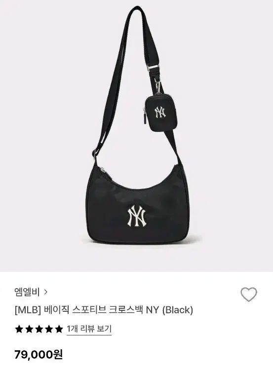 MLB ベーシック スポーティー クロスバッグ NY Black