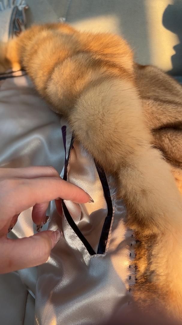 上セーブルファー襟 上質シェアードミンクコートファーコート