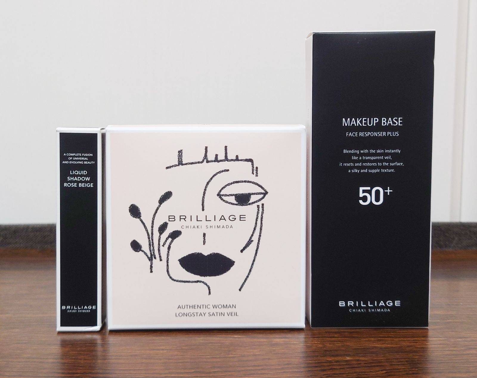 ブリリアージュ パウダリーファンデ オーセンティックウーマン ロングステイ サテン ヴェール 特別セット 色 40 標準肌 ローズベージュ