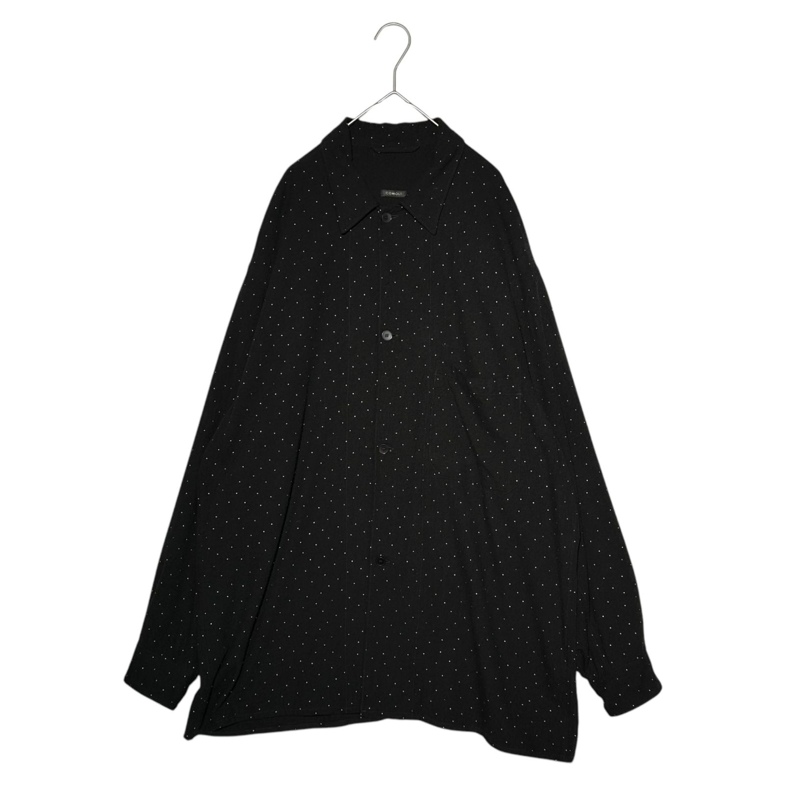 COMOLI(コモリ) 24SS Silk Noil Dot Shirt Jacket シルクノイルドット 