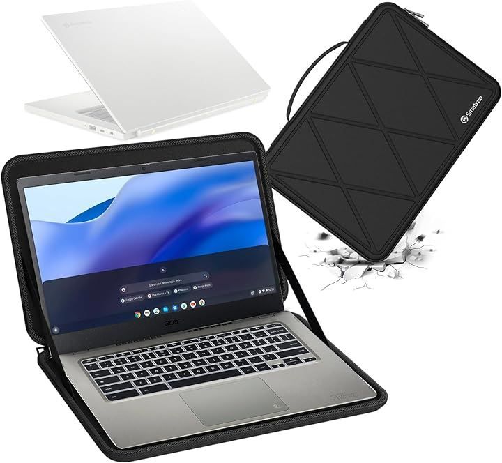 Smatree ハード EVA 保護スリーブケース 14インチ Acer Chromebook Vero 514 、Acer Spin ノートパソコン 514、 314 などに適用 防水( Black，  For Acer 14インチ（M63）)