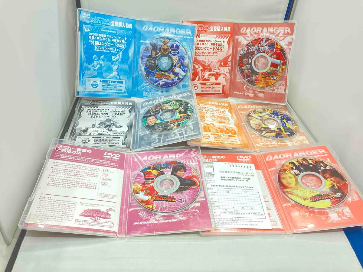 DVD 【※※※】[全12巻セット]百獣戦隊ガオレンジャー 1~12 百獣戦隊