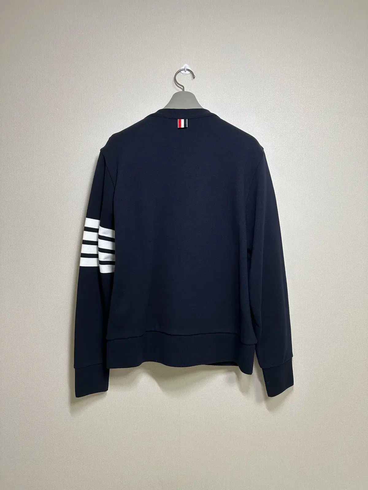 2size Thom Browne トム ブラウン 斜線 コットン カーディガン ネイビー