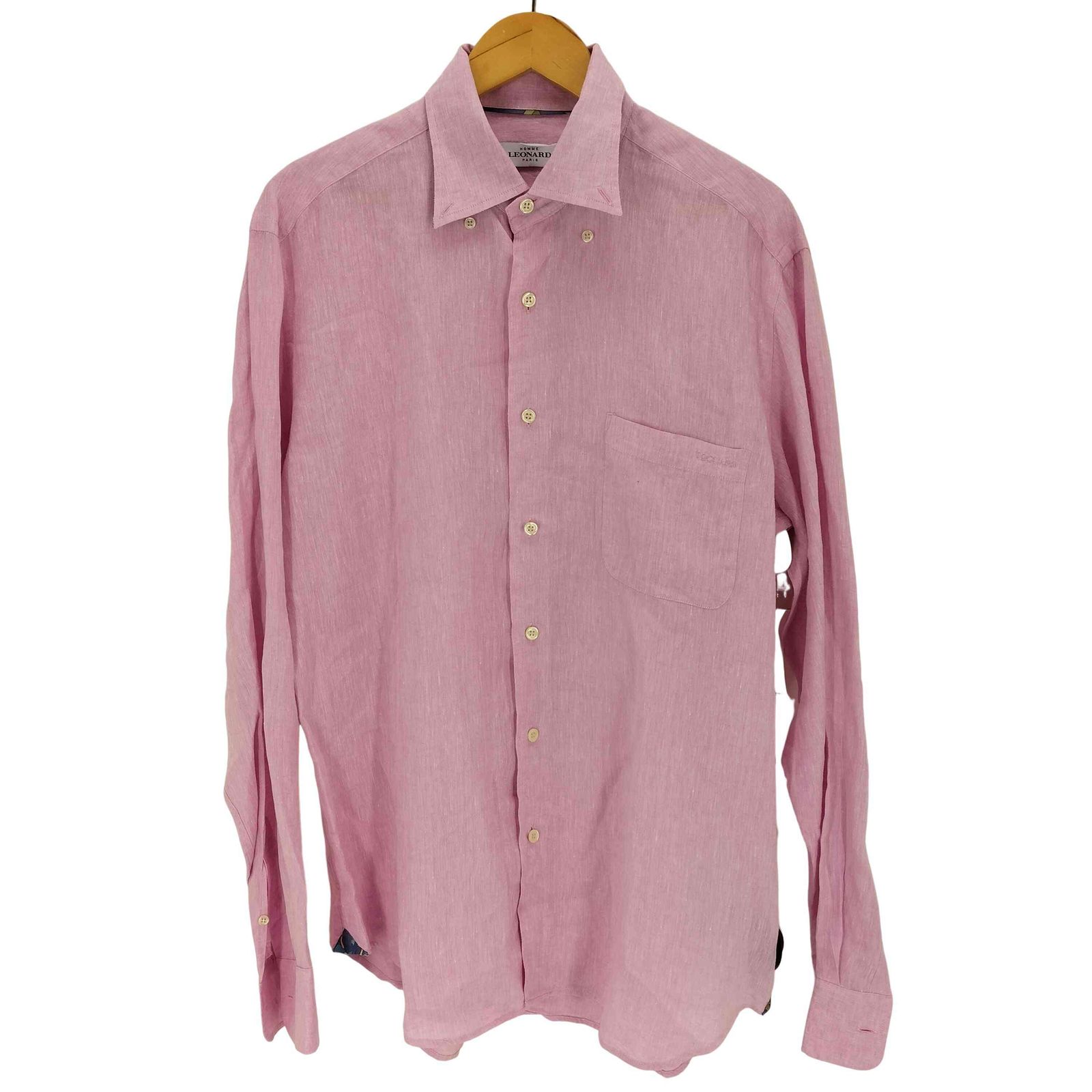 レオナール LEONARD homme リネンシャツ メンズ EUR：50 