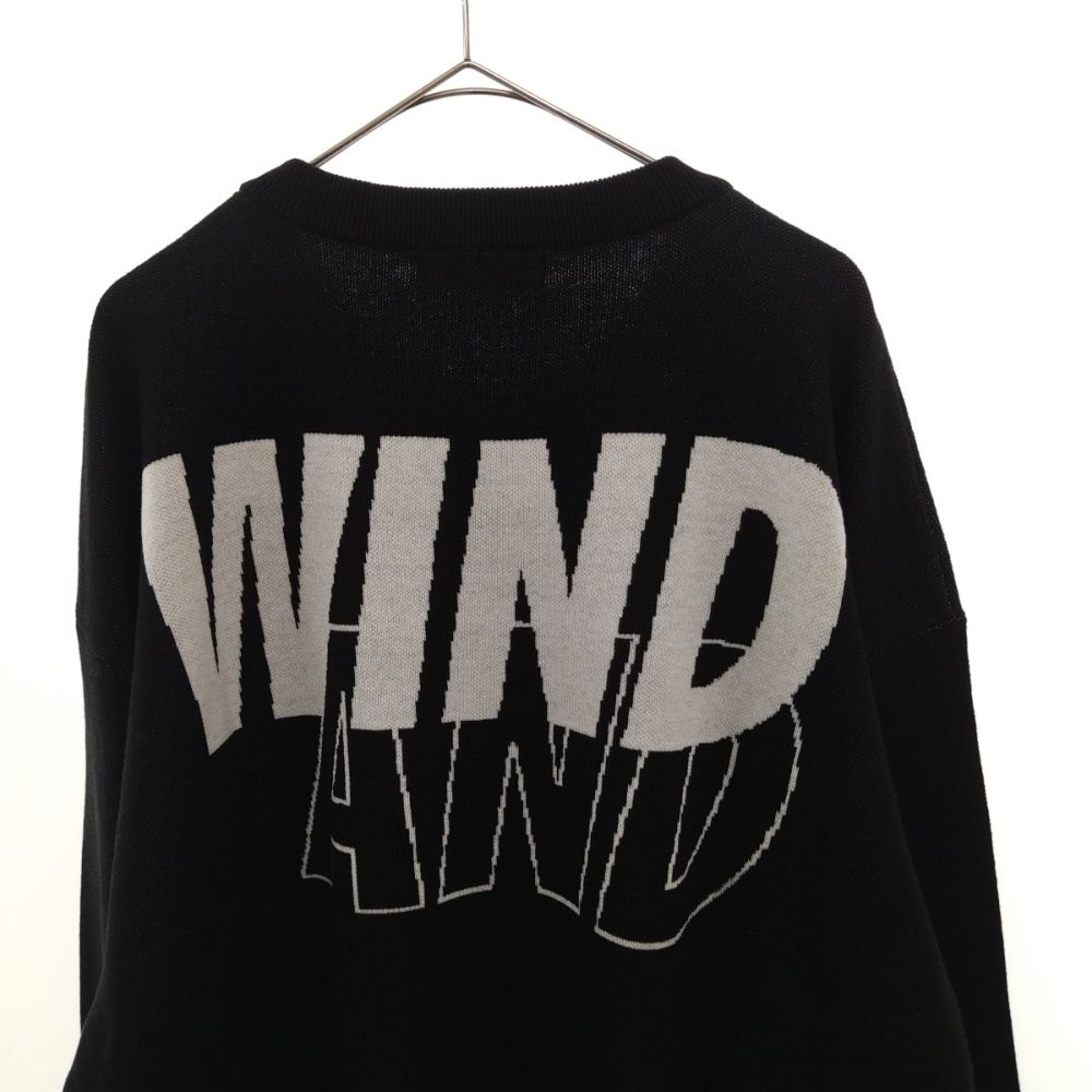 WIND AND SEA (ウィンダンシー) 23SS SILK_BLEND KNIT WDS-O-SEA-23-Q3-KN-01  ロゴジャガードシルクブレンドニットセーター - メルカリ