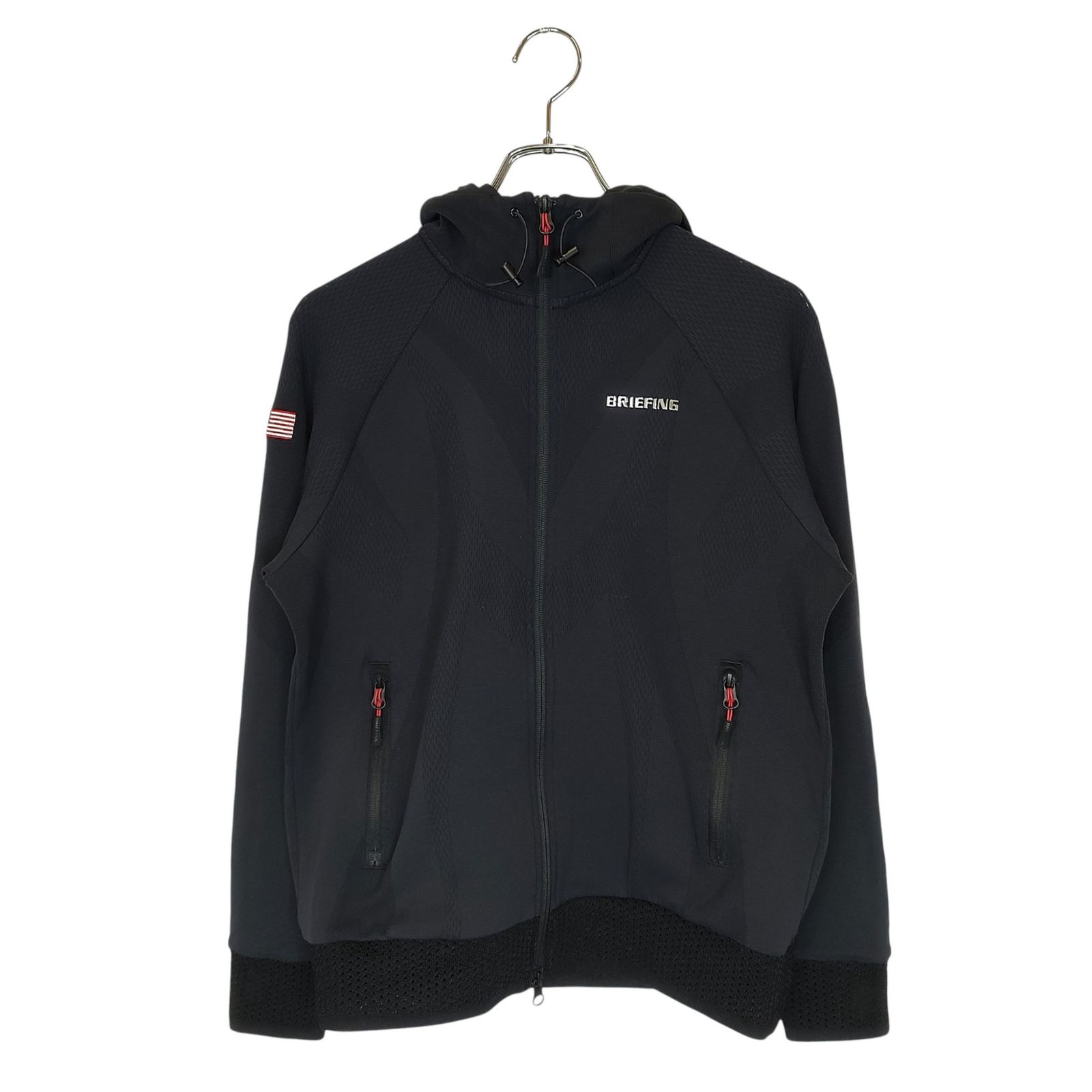 BRIEFING GOLF ブリーフィングゴルフ 24SS W RUSSEL PARKA ジップアップ パーカー BRG241M31 S ブラック メンズ