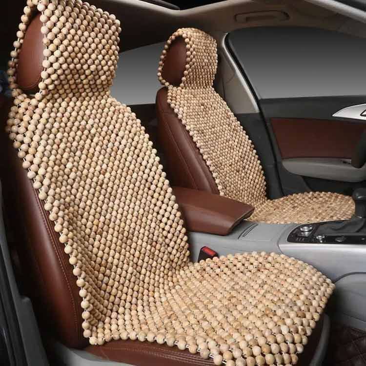 香樟木製ビーズシートカバーカリンクスノキお車用の快適シートです車香樟木製ビーズシーソファクッション木素材普通車フロント用1