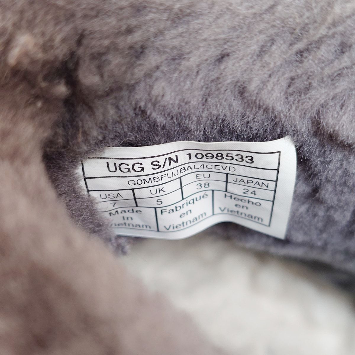 UGG(アグ) ショートブーツ 24 レディース フラッフミニキルテッド 1098533 グレー ムートン - メルカリ