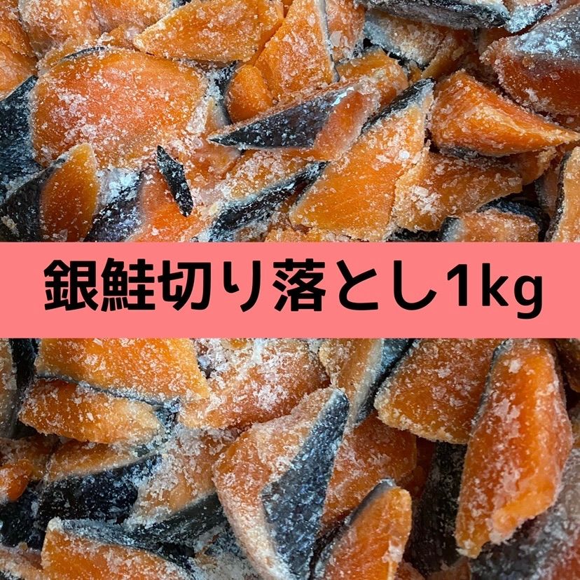 【限定30名様】銀鮭切り落とし1kg   冷凍 大量 メルペイ 弁当-0