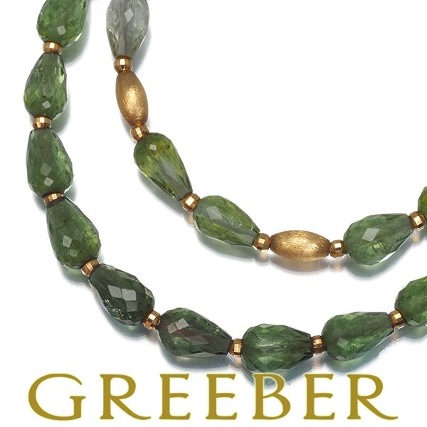 真*美様 アンブローズ ネックレス グリーン トルマリン K18 ambrose