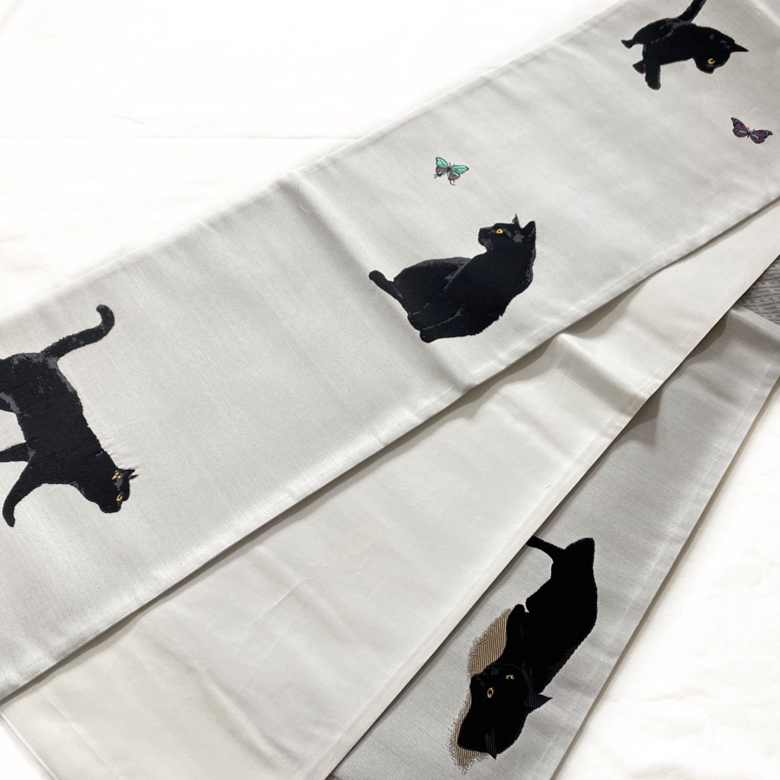 正絹 猫柄 袋帯 御仕立て上り 新品 西陣織 大光 | uvastartuphub.com