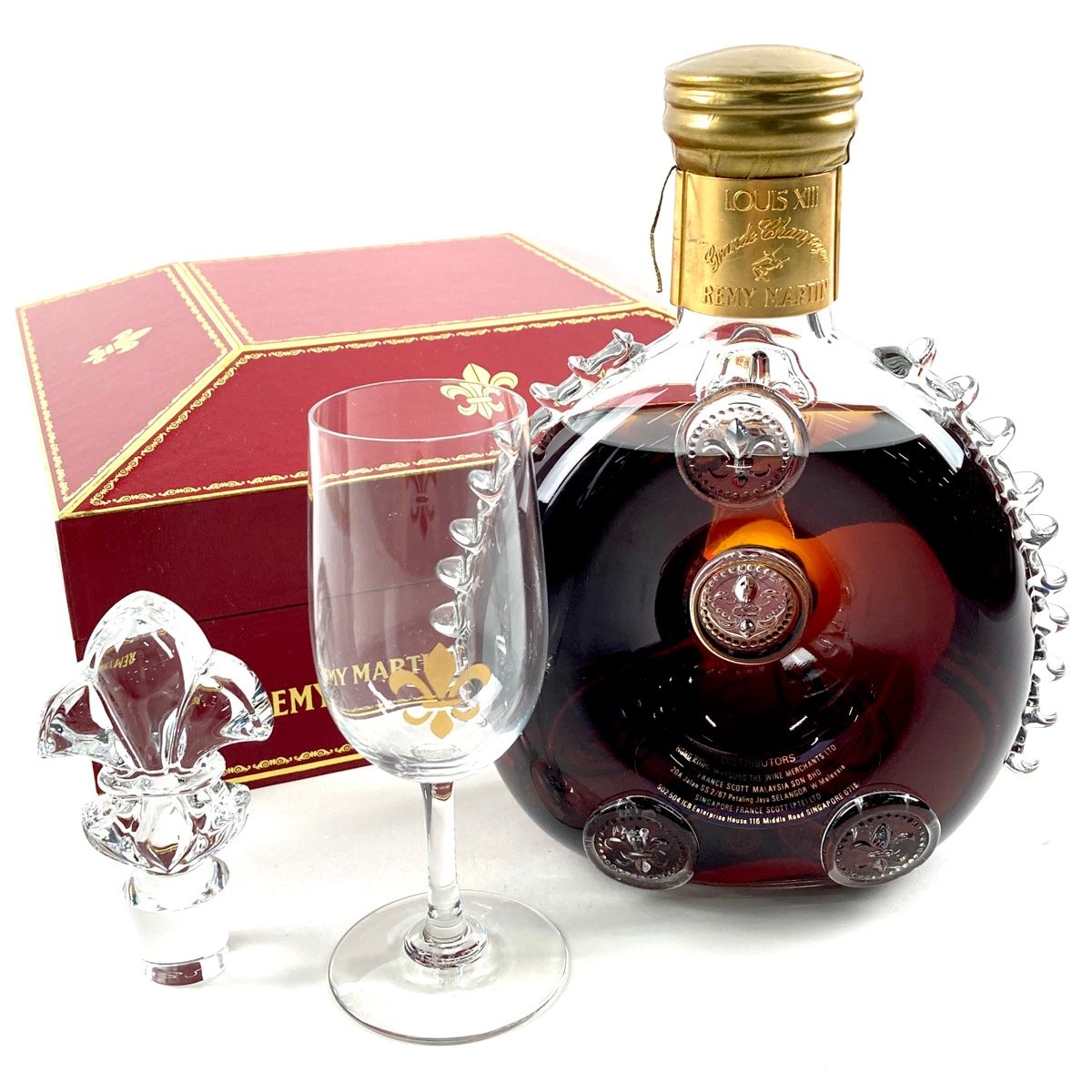 レミーマルタン REMY MARTIN ルイ13世 金キャップ グラスセット 700ml ブランデー コニャック 【古酒】