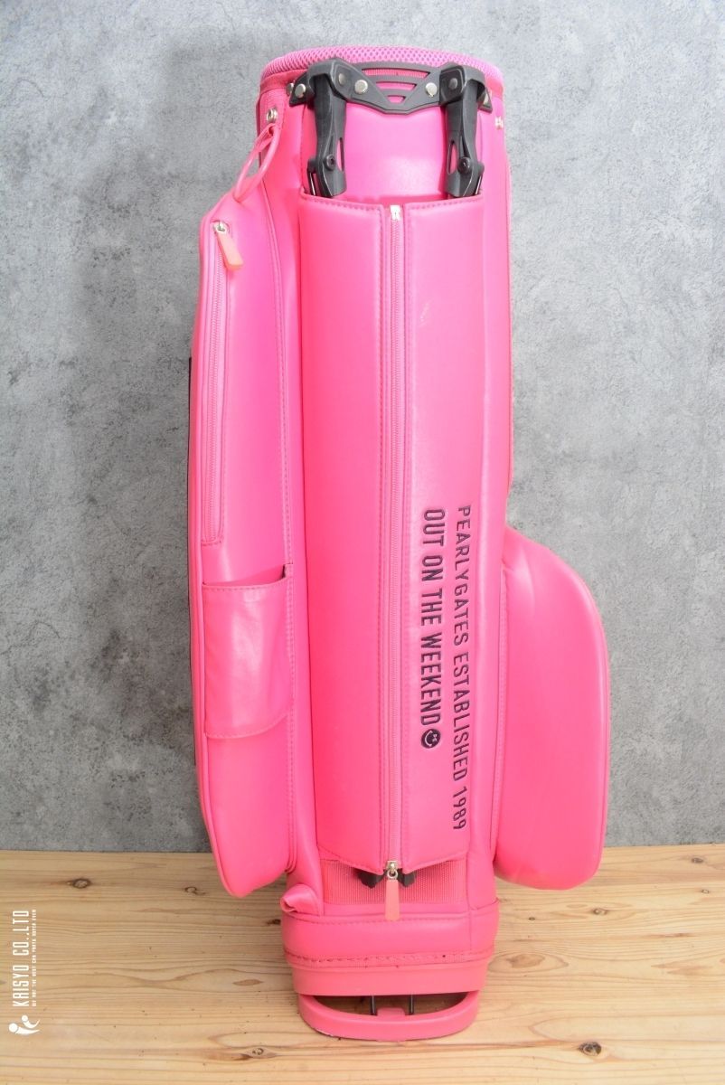 パーリーゲーツ ゴルフバッグ キャディーバッグ 黒 9型 スタンド型