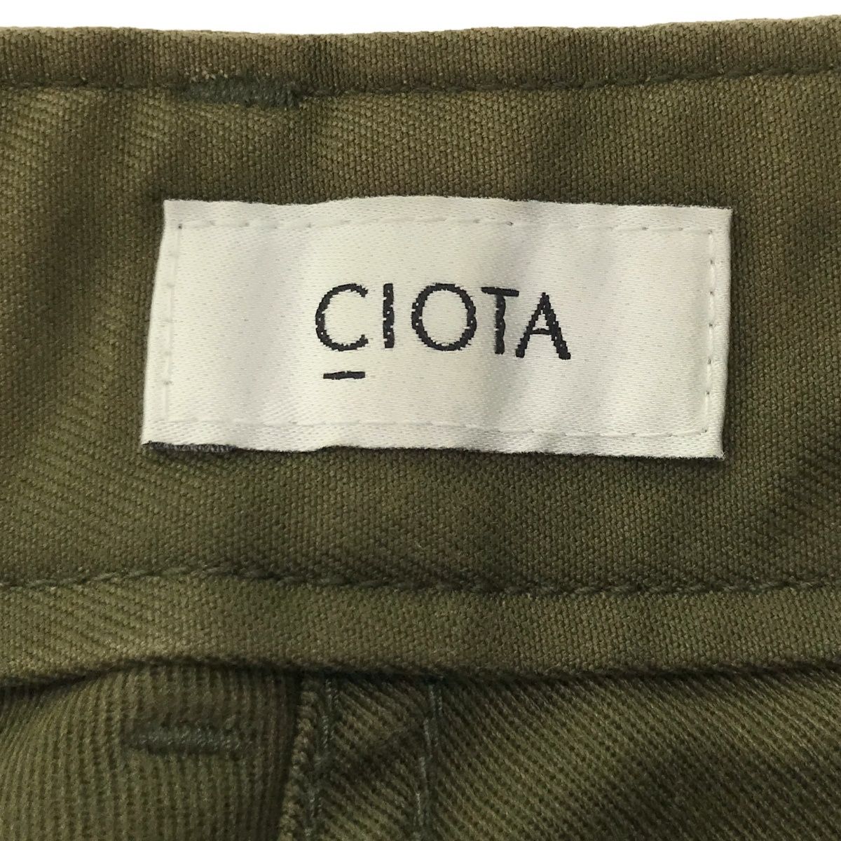 CIOTA ベイカーパンツ PTLM-103M サイズ5 オリーブ CIOTA シオタ ベイカーパンツ PTLM-103M オリーブ サイズ：5