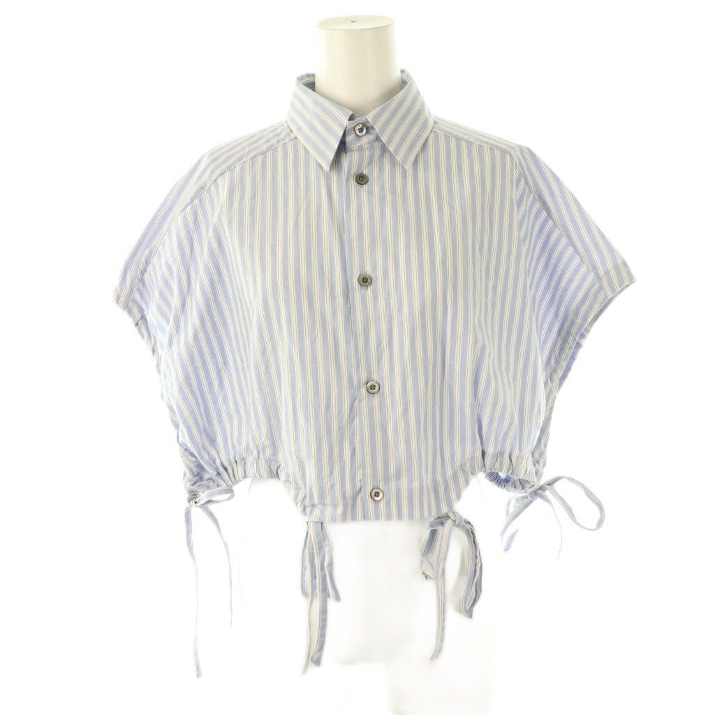 ウジョー Ujoh French Gathered Shirt シャツ ブラウス 半袖 前