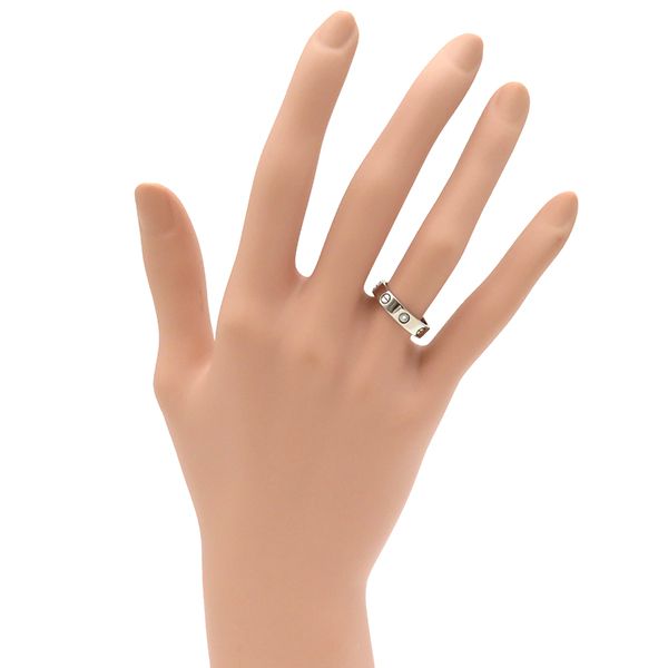 カルティエ Cartier リング 指輪 ミニラブリング 1Pダイヤ K18WG