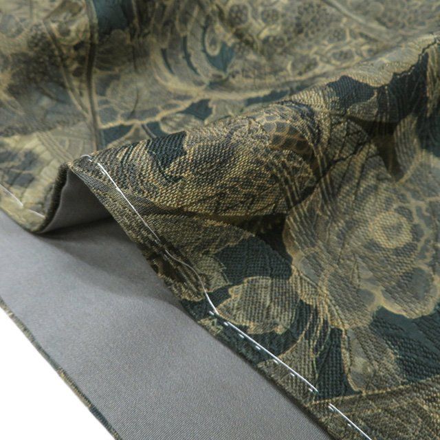 特選 小紋 着物 未使用 リサイクル 正絹 袷 カジュアル 友禅師 前田仁  