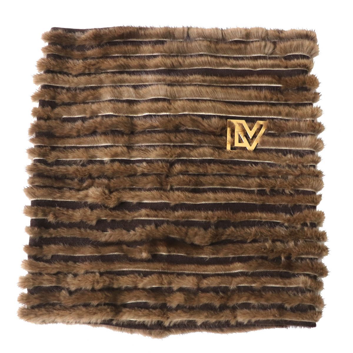 美品 LOUIS VUITTON ヴィトン LV ミンクファー スヌード