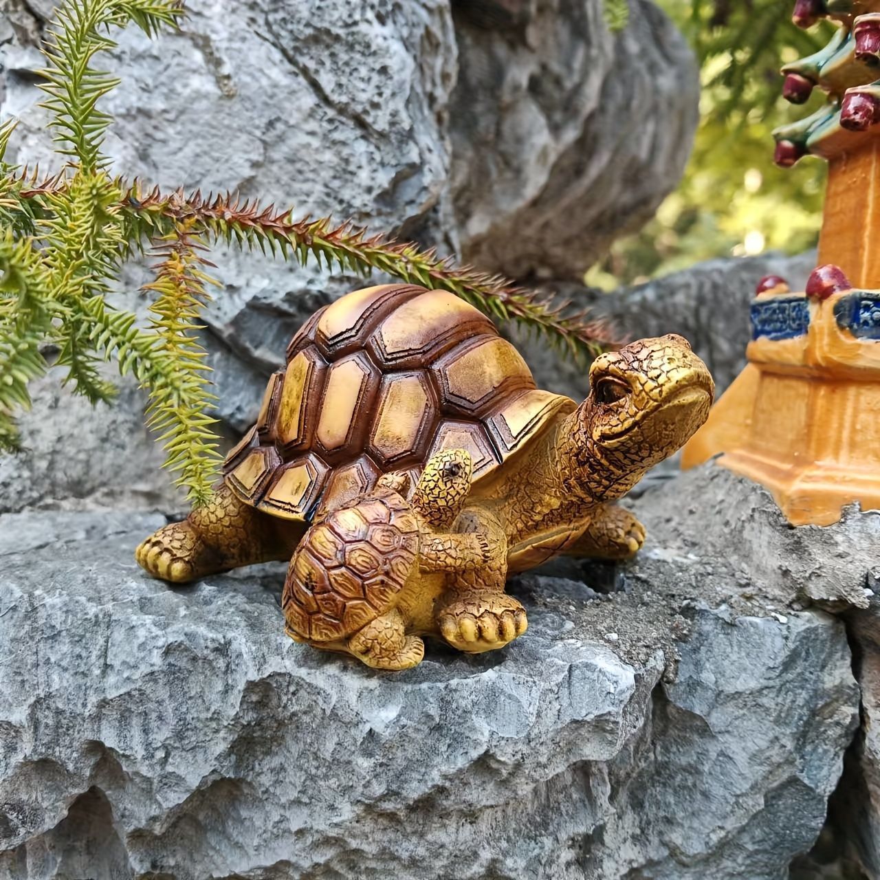 親子亀　置物 亀置物 親子カメ